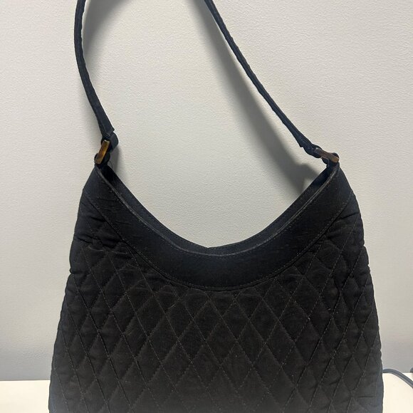 Vera Bradley Quilted Microfiber Hobo Purse - Picture 3 of 6